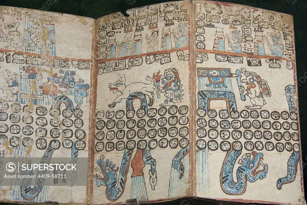 Mexico city.National Museum of Anthropology.Maya culture.Codex.