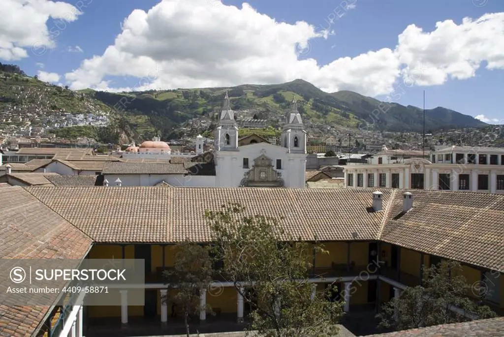 Ecuador.Quito.Cloister of the old Hospital San Juan de Dios (XVI century) Current City Museum.