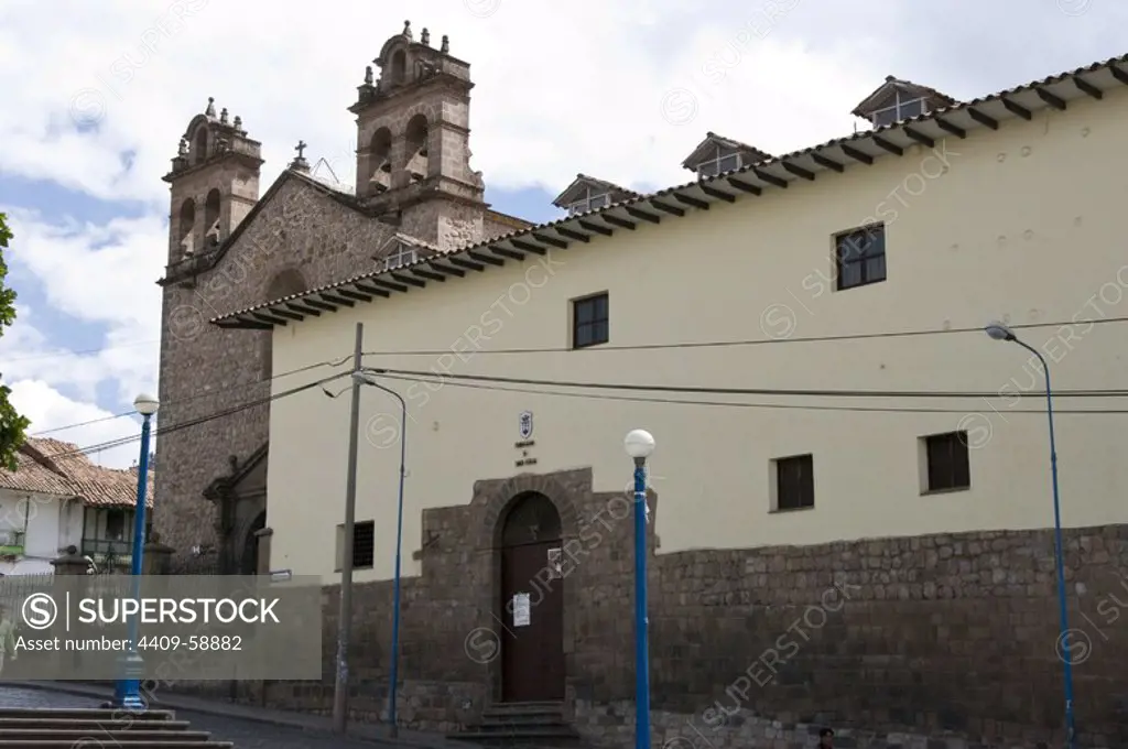 Peru. Cusco city. Convent and Church of Santa Teresa.