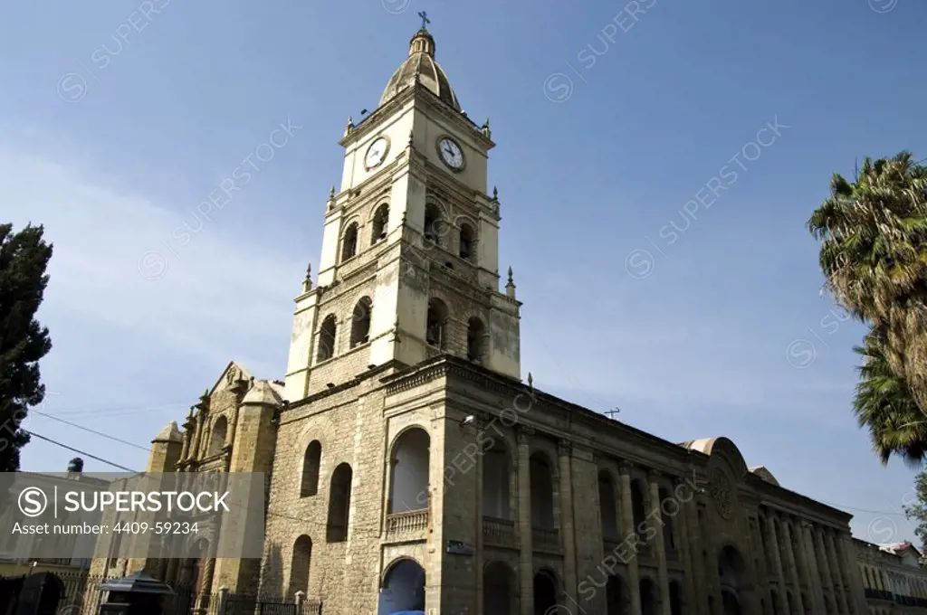 Bolivia. Cochabamba city. The Cathedral (1701-1735)..