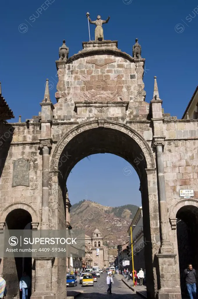 Peru. Cusco. Santa Clara Arch.