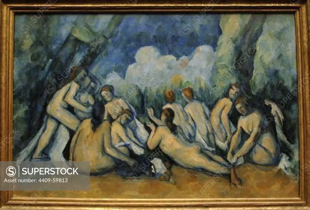 Paul Cezanne (1839-1906). French Post-Impressionist painter. Bathers (1894-1905). Oil on canvas. National Gallery. London. England. UK.
