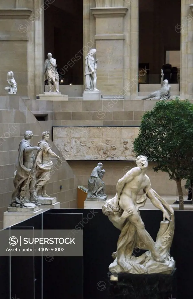 Louvre Museum. French sculpture. Paris. France.