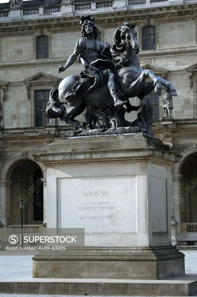 Louis XIV of France (1638-1715). Monarch of the House of Bourbon. Sculpture. Paris. France.