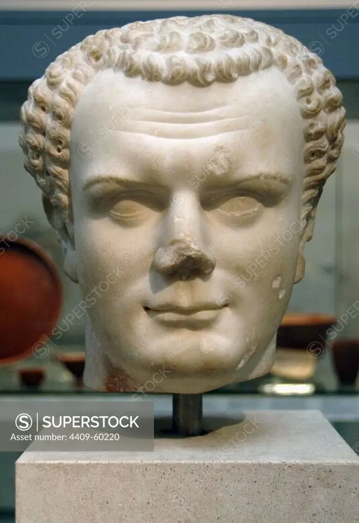 Titus (39-81 AD). Roman Emperor. Flavian dynasty. Bust. Marble. 70-80 AD. From Utica, near Carthage. British Museum. London. England. United Kingdom.