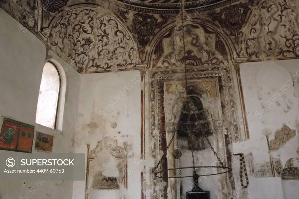 Albania. Kruje. The Dollma Teqe. Bektashi temple, 1789.The Bektashism is a Islamic sufi order. Inside.