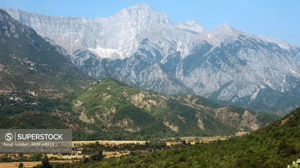 Republic of Albania. Valley of Vjose river.