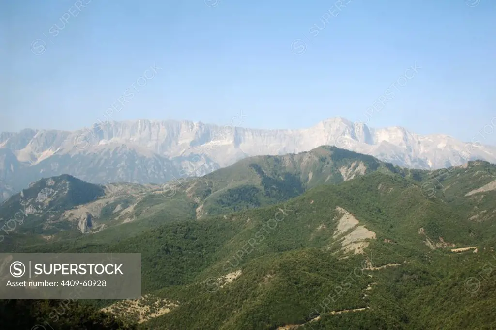 Republic of Albania. Nemercke mountain.