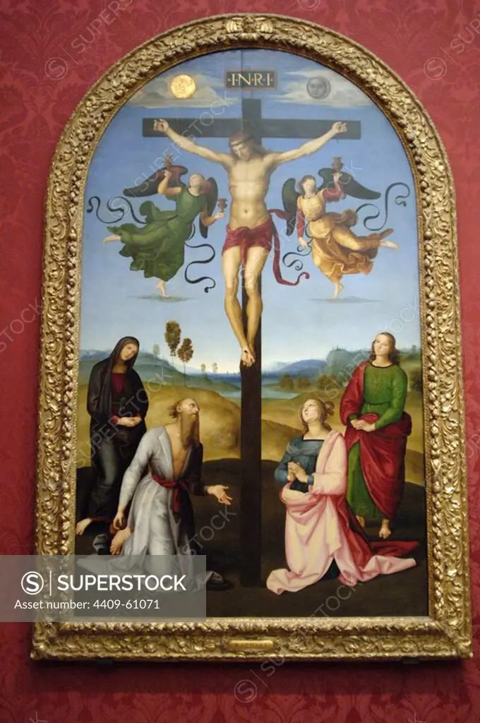 Raphael (Raffaello Sanzio da Urbino) (1483-1520). Italian painter. The Mond Crucifixion. 1502-1503. National Gallery. London. United Kingdom.