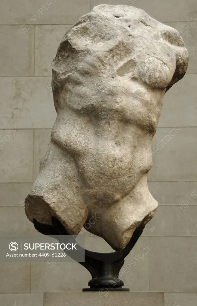 Greece. Athens. Parthenon West Pediment. Figure of Hermes. About 438-432 BC. High Classical. Attica. British Museum. London. United Kingdom.