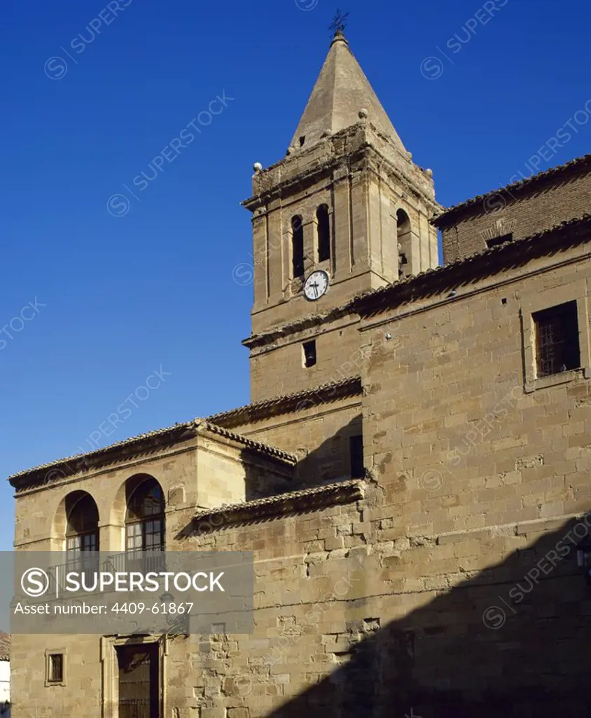 Spain. La Rioja. Albarite. Church of Saint Michael. Gothic style. La Rioja Baja.