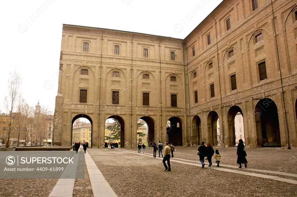 Italy. Parma. Pilotta Palace of the Farnese family. 16th century. Exterior.