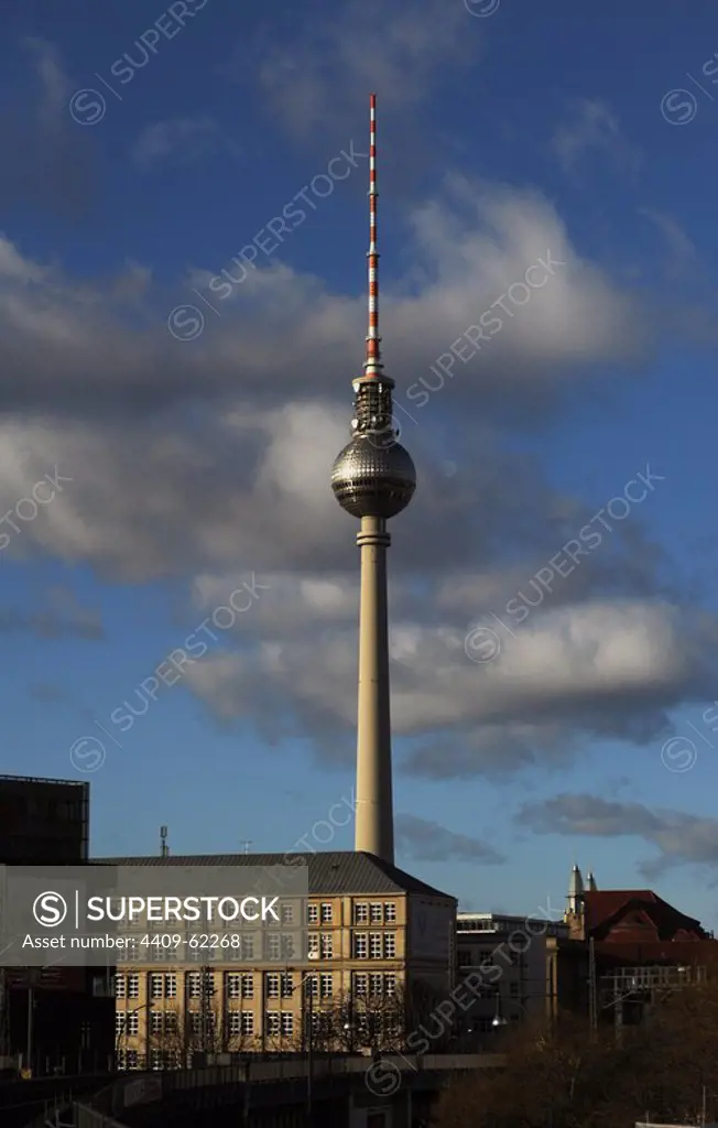 Fernsehturn. Television tower built by Hermann Henselmann (1905-1995). 1965-1969. Berlin. Germany.