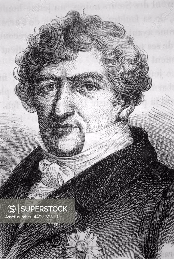 Georges Cuvier (1769-1832) French naturalist.