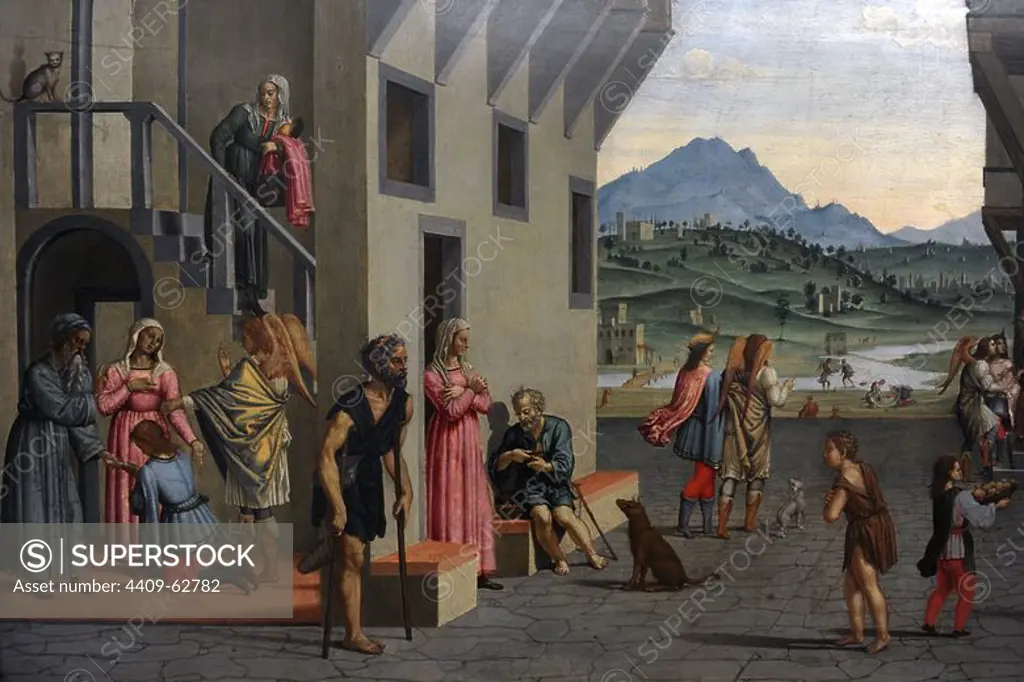 Francesco Granacci (1469-1543). Italian painter. Life of the Young Tobias. Detail. Gemaldegalerie. Berlin. Germany.