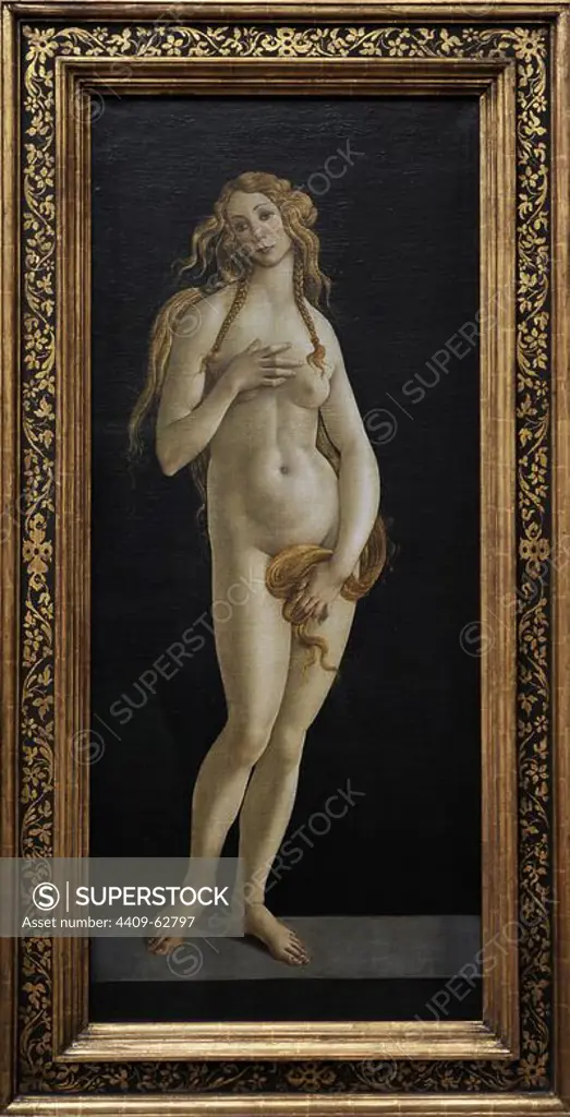 Sandro Botticelli (1445-1510). Italian painter. Venus, c.1480. Gemaldegalerie. Berlin. Germany.