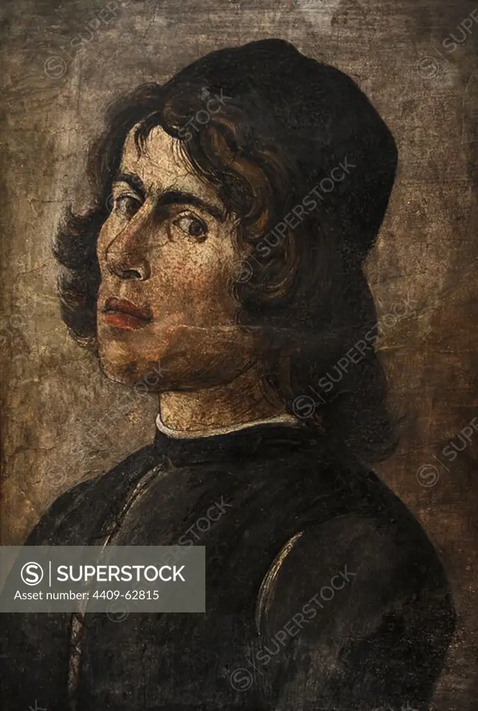 Filippino Lippi (1457-1504). Italian painter. Portrait of a youth, 1484-1485. Gemaldegalerie. Berlin. Germany.