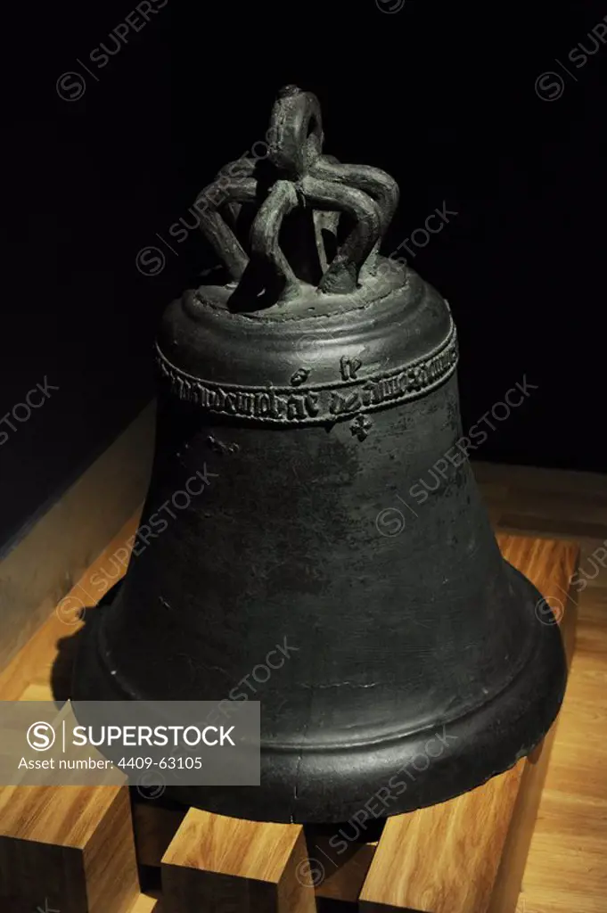 Church Bell. Poland, 1434. Cast bronze. From the parish church at Zalasowa, near Tarnow. National Museum of Krakow. Poland. Europe.