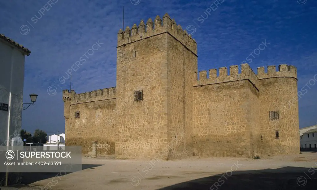 Spain. Castile-La Mancha. Orgaz. Castle of Orgaz. 14th century. Province of Toledo.