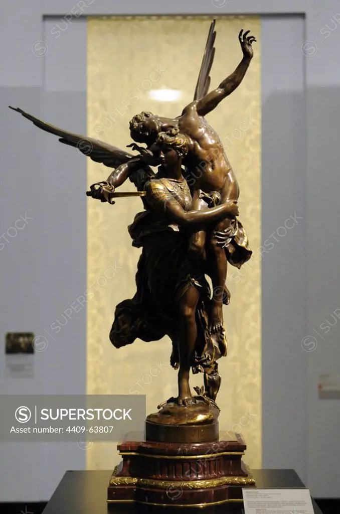 Gloria VIctis (glory to the vanquished). Sculpture in bronze, 1874 by French sculptor Antonin Mercie (1845-1916). German Historical Museum. Berlin. Germany.