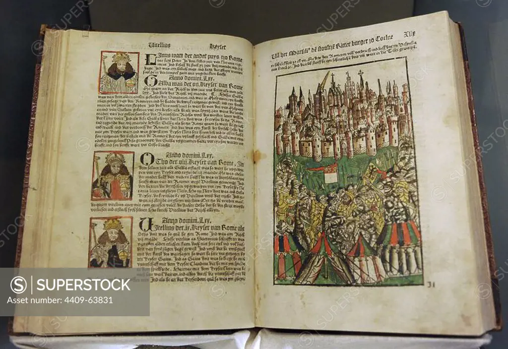 The Cologne Chronicle by Johann Koelhoff the Younger (1440- 1502). 1499. German Historical Museum. Berlin. Germany.