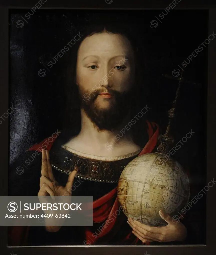 Salvator Mundi. Christ with the Globe. 1537-1545. Lower Rhin. German Historical Museum. Berlin. Germany.