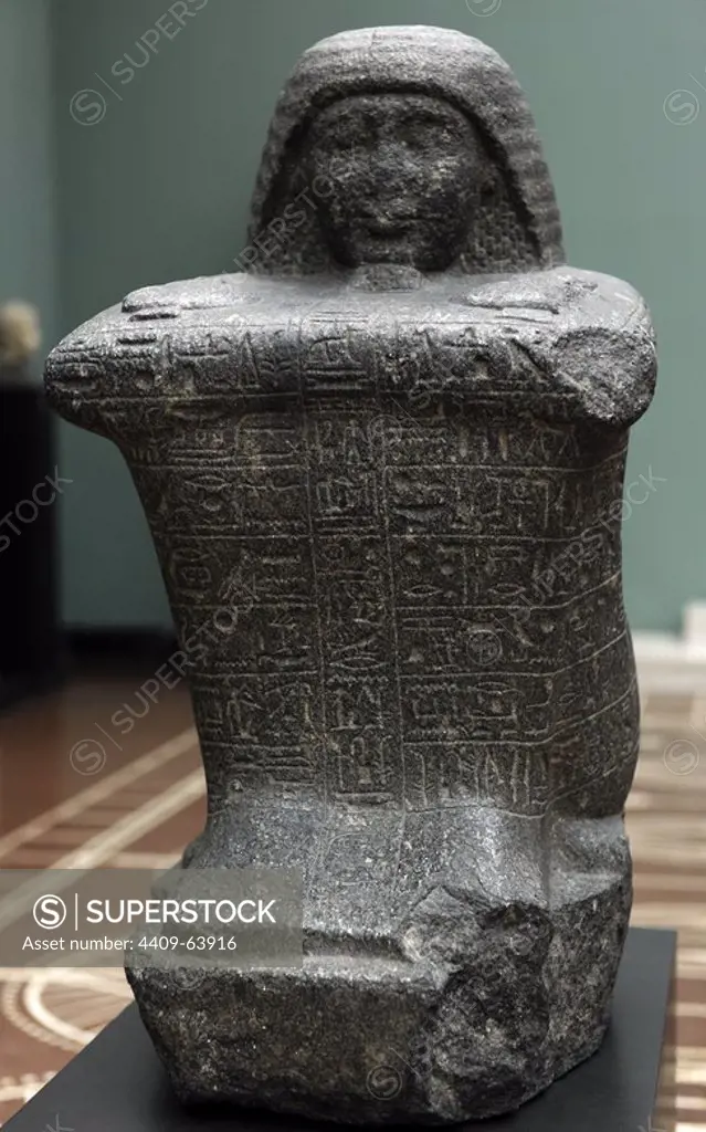 Treasury of Pharaoh Sethi I. Diorite. Reign of Ramses II, 1290-1224 BC. 19th Dynasty. New Kingdom. Ny Carlsberg Glyptotek Museum. Copenhagen. Denmark.
