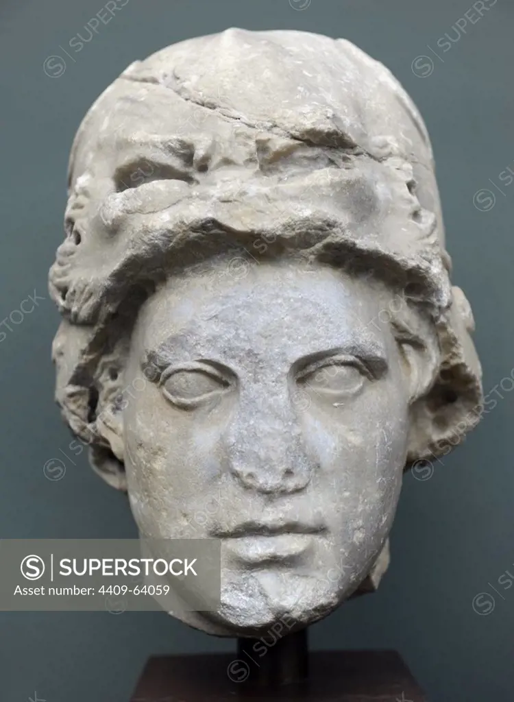 Alexander the Great (356-323 BC). King of Macedonia. Portrait. Marble, roman copy of a Greek original (3rd century BC). Ny Carlsberg Glyptotek. Copenhagen, Denmark.
