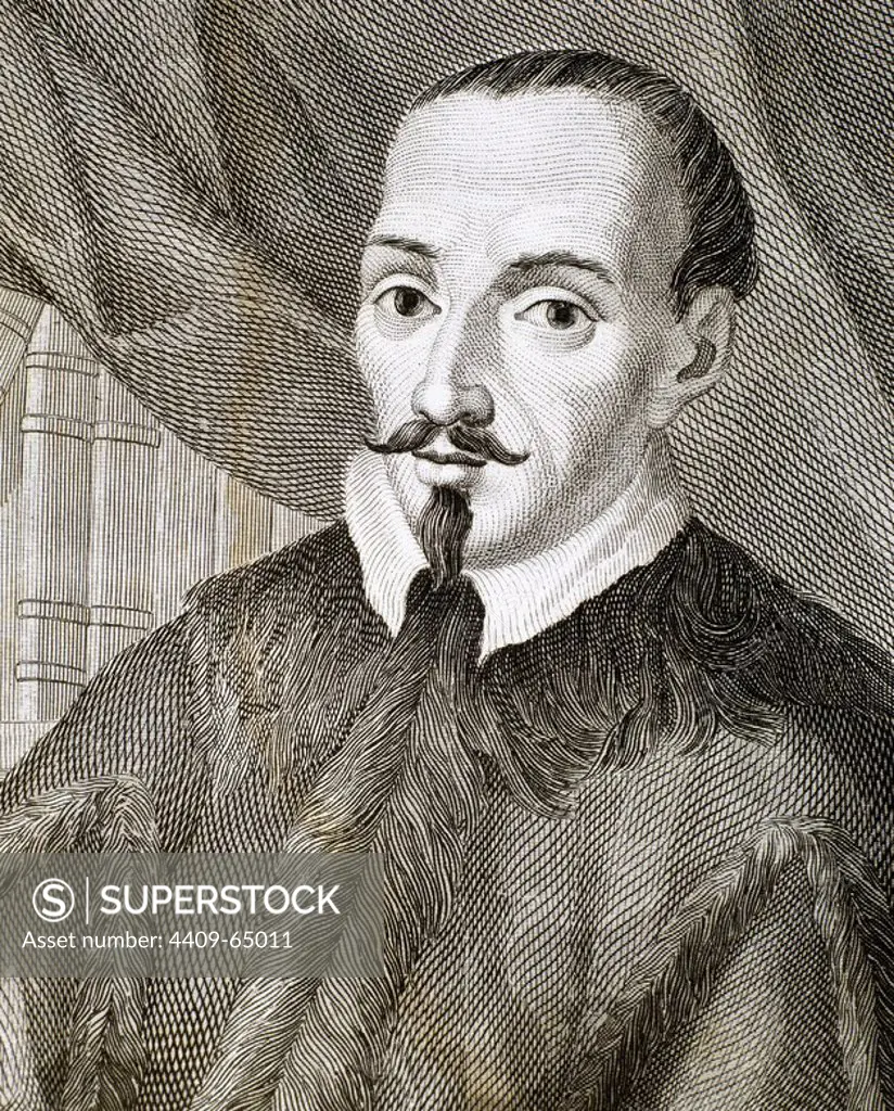 ZURITA, Jerónimo (Zaragoza 1512-Zaragoza 1580). Historiador español. En 1548 fue nombrado cronista de Aragón. Grabado.