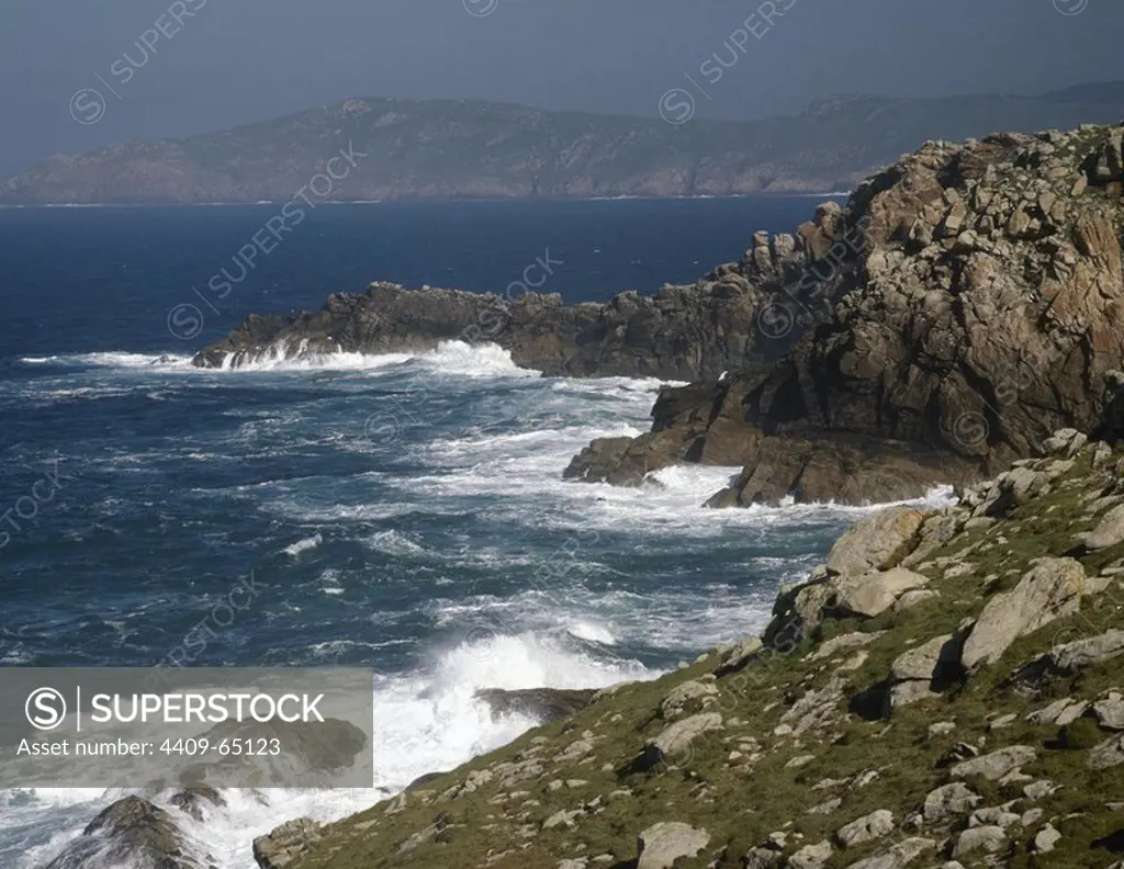 Spain. Galicia. La Corua province. Cape Tourian. Landscape. "Costa da Morte" (Death Coast).