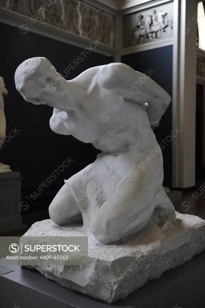 Stephan Sinding (1846-1922). Norwegina-Danish sculptor. The Slave. 1913 (1878). Ny Carlsberg Glyptotek Copenhagen. Denmark.