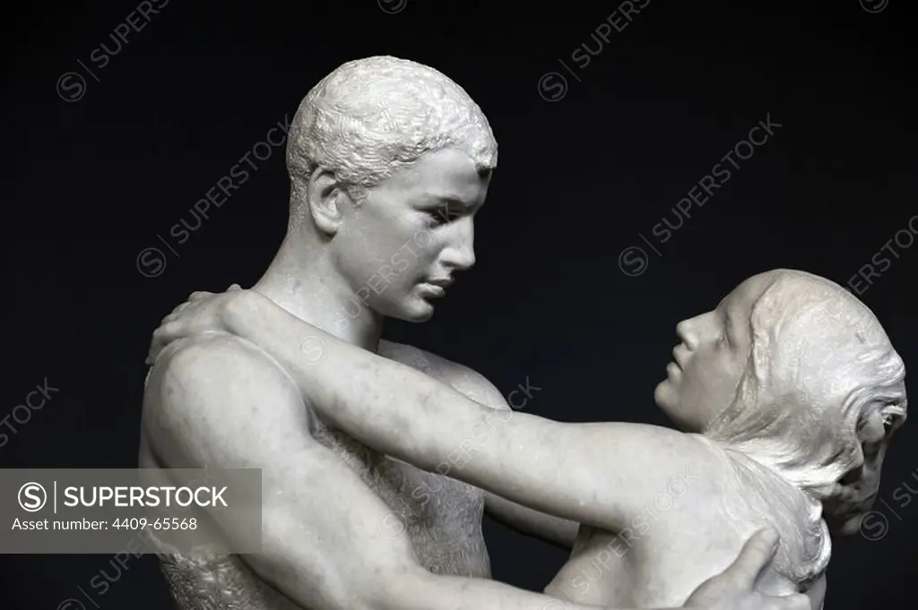 Stephan Sinding (1846-1922). Norwegina-Danish sculptor. Love.1909-14 (1906). Ny Carlsberg Glyptotek Copenhagen. Denmark.
