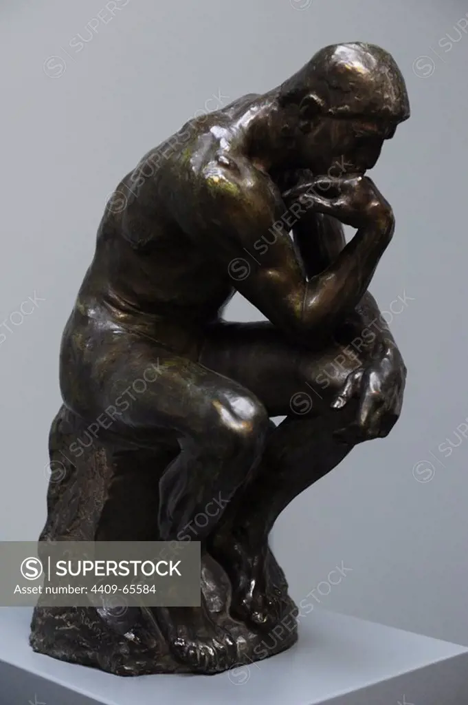 Auguste Rodin (1840-1917). French sculptor. The Thinker. Bronze. 1900-01 (1880). Ny Carlsberg Glyptotek. Copenhagen. Denmark.