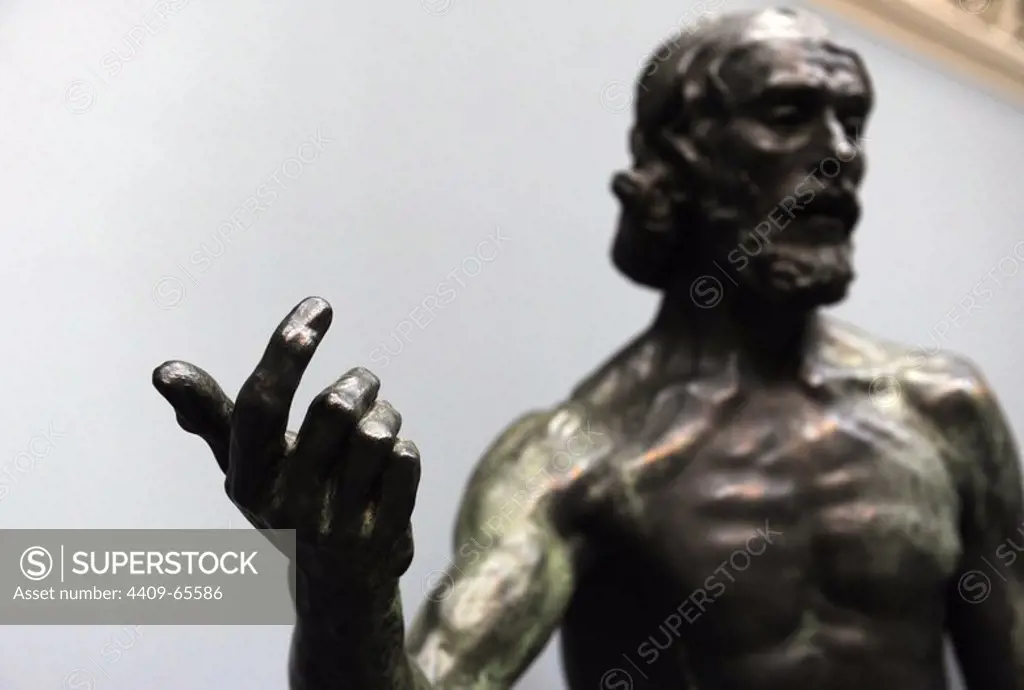 Auguste Rodin (1840-1917). Saint John the Baptist Preaching. Bonze (1902) (1878-1879). Carlsberg Glyptotek. Copenhaguen. Denmark.