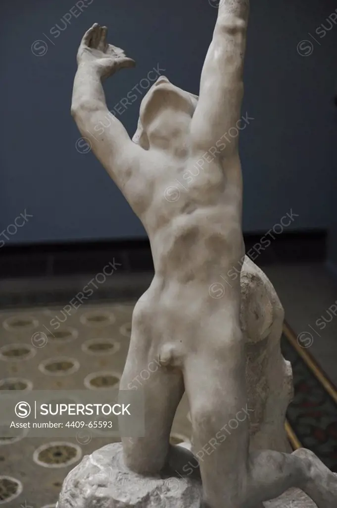 Auguste Rodin (1840-1917). Frech sculptor. The Prodigal Son. (1899)(1884). Ny Carlsberg Glyptotek. Copenhagen. Denmark.