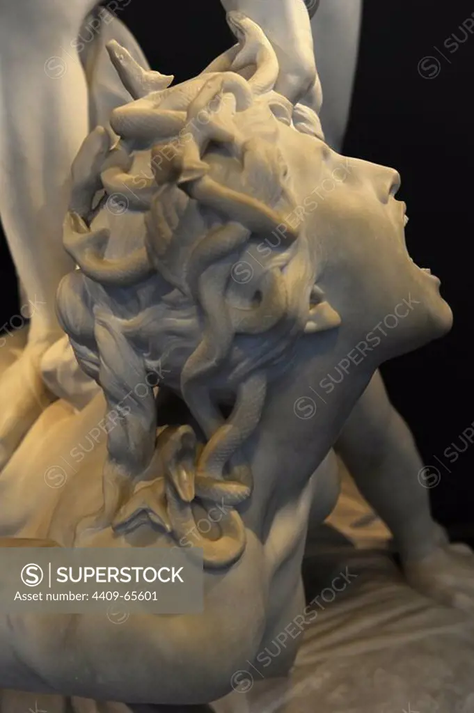 Perseus slaying Medusa. 1903 (1876) by Laurent-Honore Marqueste (1848-1920). Ny Carlsberg Glytotek. Copenhagen. Denmark.