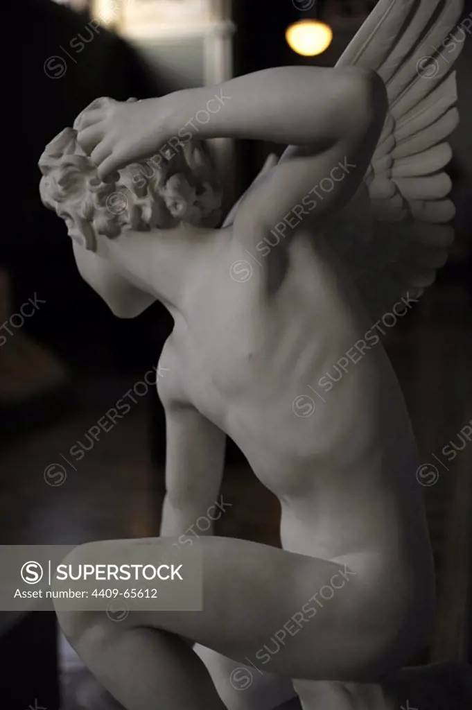 Laurent-Honore Marqueste (1848-1920). French Neo-Baroque sculptor. Eros. 1903 (1883). Ny Carlsberg Glyptotek Museum. Copenhagen. Denmark.