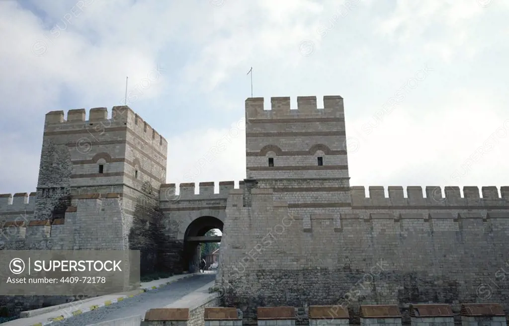 Turkey. Istanbul. Theodosian Walls. Belgrade Gate. Second Military Gate.