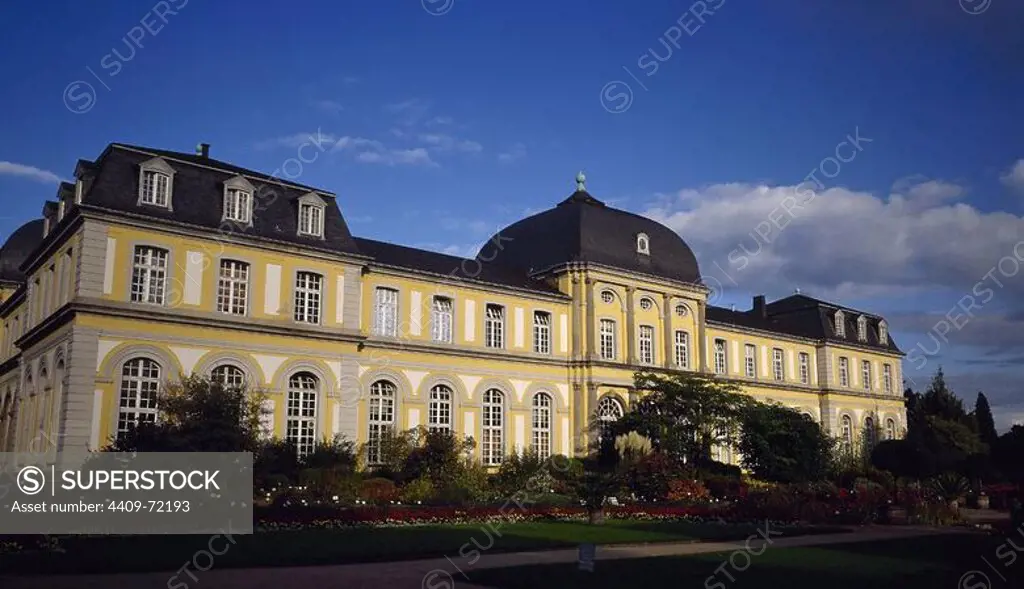 Germany. Bonn. Poppelsdorf Palace. 1715-1753. Baroque style. Built by Robert de Cotte (1656-1735). Exterior.
