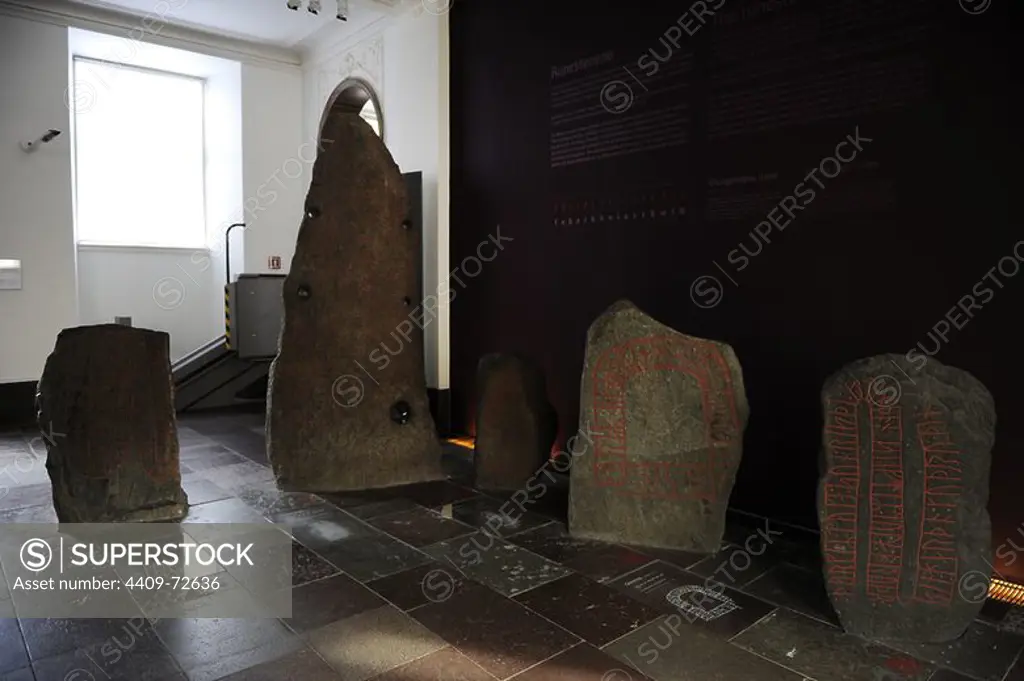 Art. Germanic. Viking Age. Northern Europe. Runestones. Dedicated to their ancestors. National Museum of Denmark.