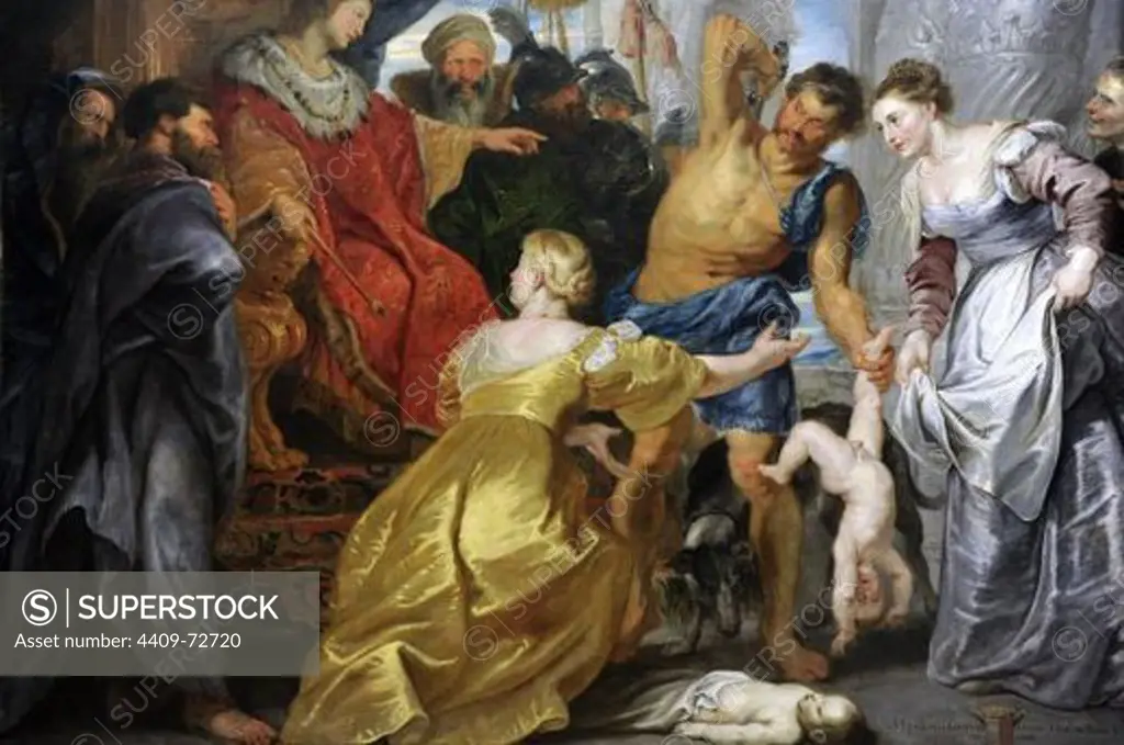 Peter Paul Rubens (1577-1640). Flemish painter. The Judgement of Solomon, c.1617. National Museum of Art. Copenhagen. Denmark.