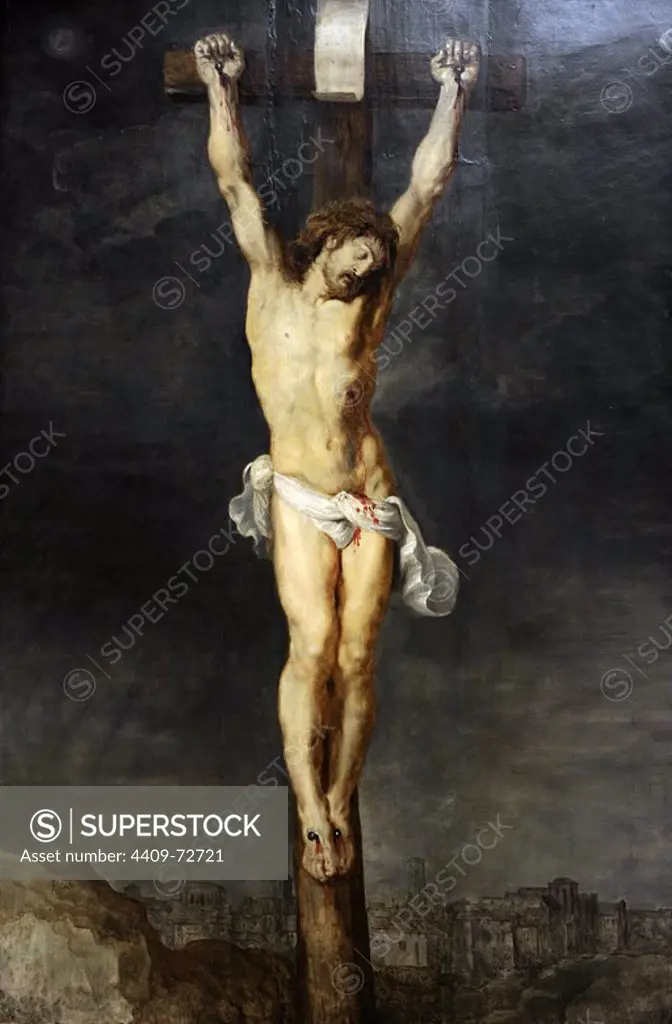 Peter Paul Rubens (1577-1640). Flemish painter. Christ on the Cross, 1592-1633. National Museum of Art. Copenhagen. Denmark.
