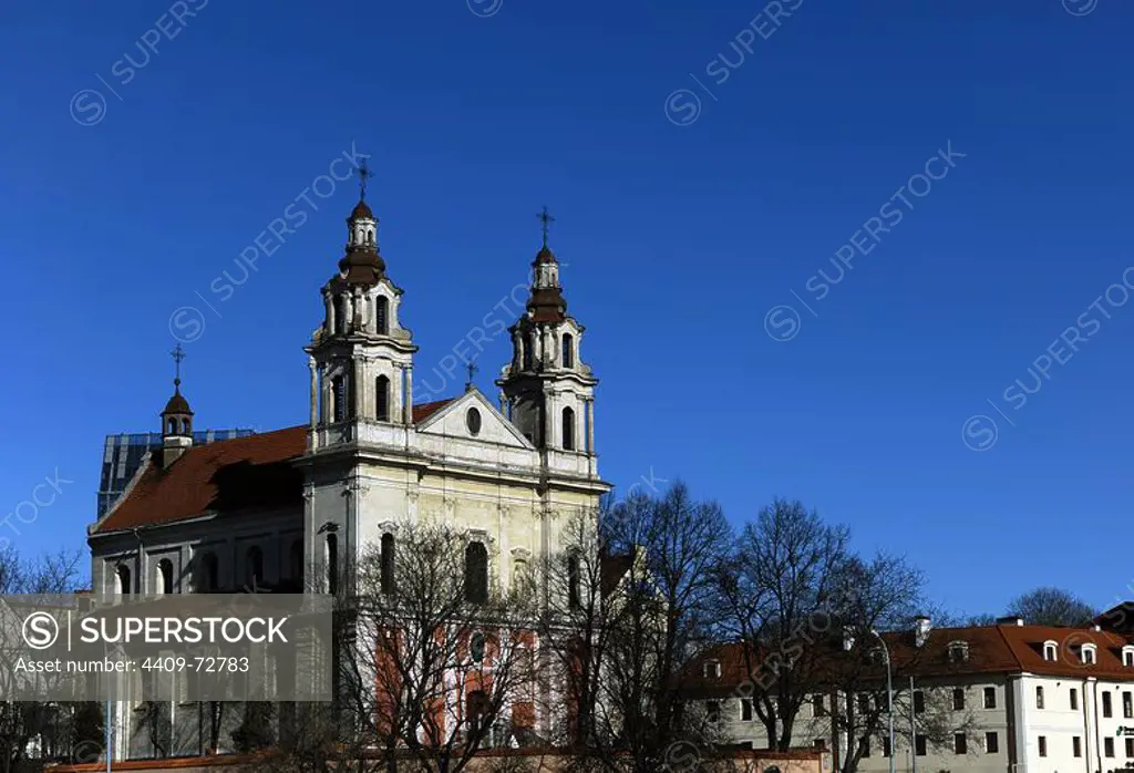 Lithuania. Vilnius. Church of Saint Raphael the Archangel. 18th century. Overview.