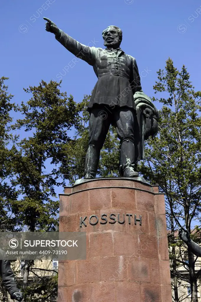 Lajos Kossuth (1802-1894). Hungarian politician and Regent-President of Hungary. Kossuth Memorial, 1952. By Zsigmond Kisfaludi Strobl (1884-1975). Budapest. Hungary.