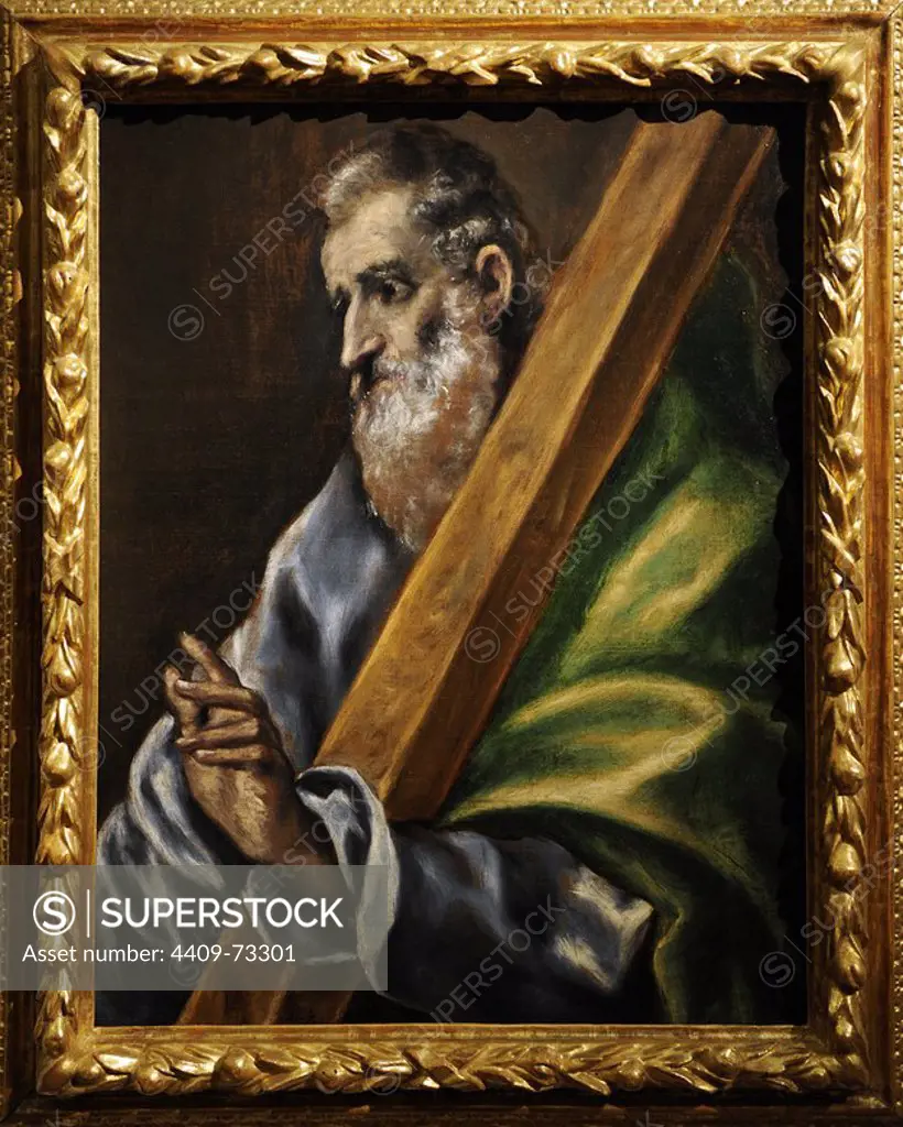 El Greco (1541-1614). Cretan painter. Saint Andrew the Apostle. Museum of Fine Arts. Budapest. Hungary.
