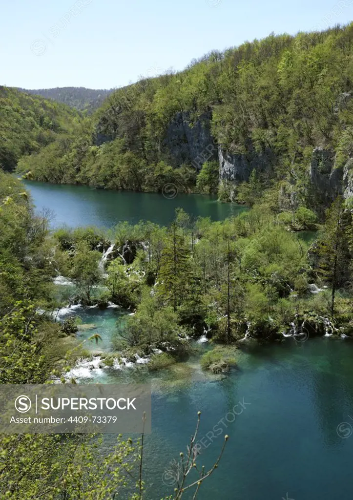 Croatia. Plitvice Lakes National Park. Founded in 1949. UNESCO World Heritage Site.