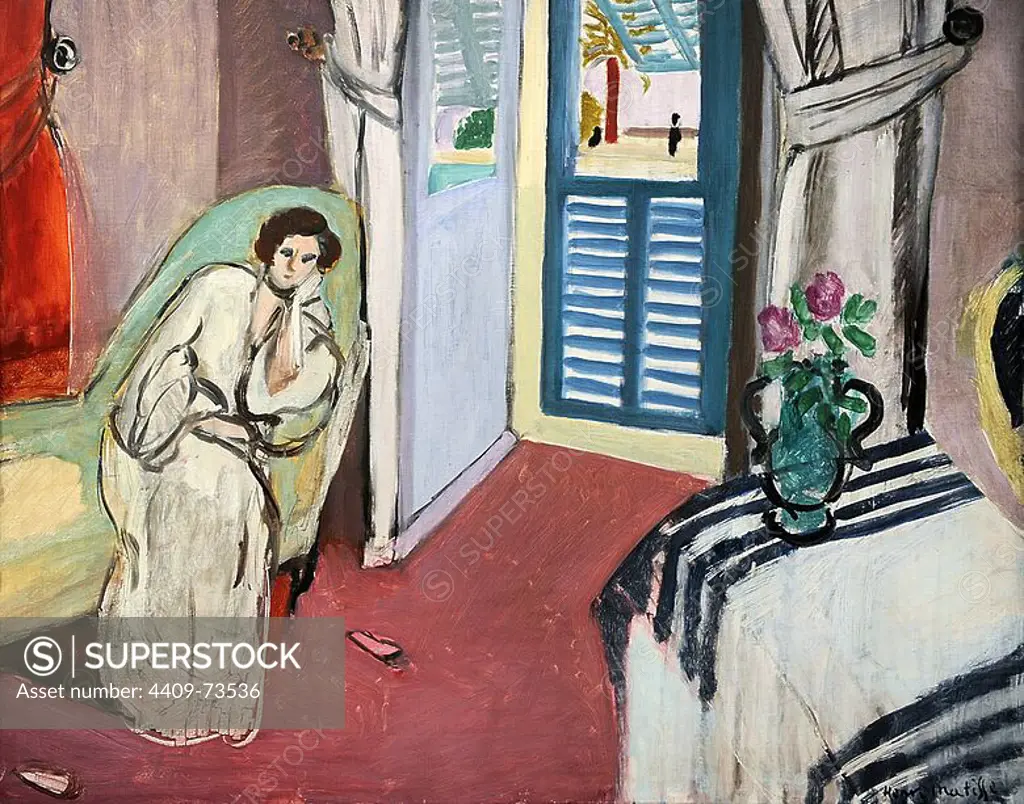 Henri Matisse (1869-1954). French painter. Woman on a Divan (Room at the Hotel Mediterranee), 1920-1921. Kunstmuseum. Basel. Switzerland.