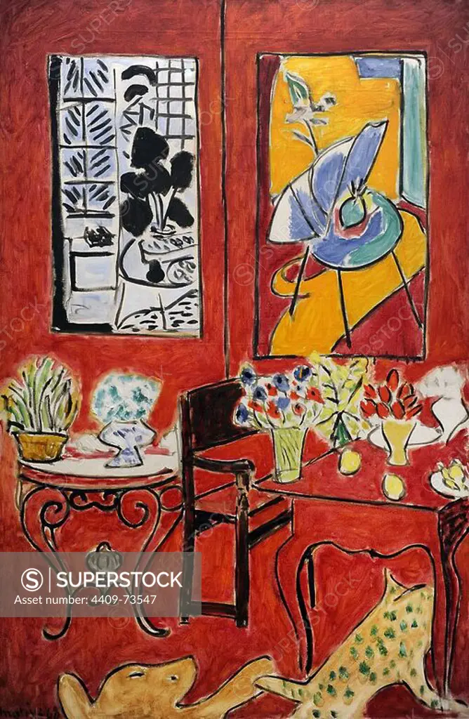 Henri Matisse (1869-1954). French painter. Large Red Interior, 1948. Pompidou Centre. Paris. France.