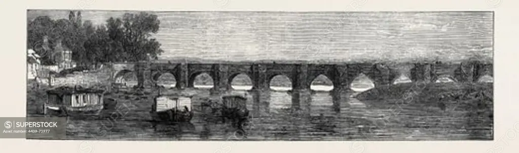 OLD NOTTINGHAM BRIDGE, 1871.