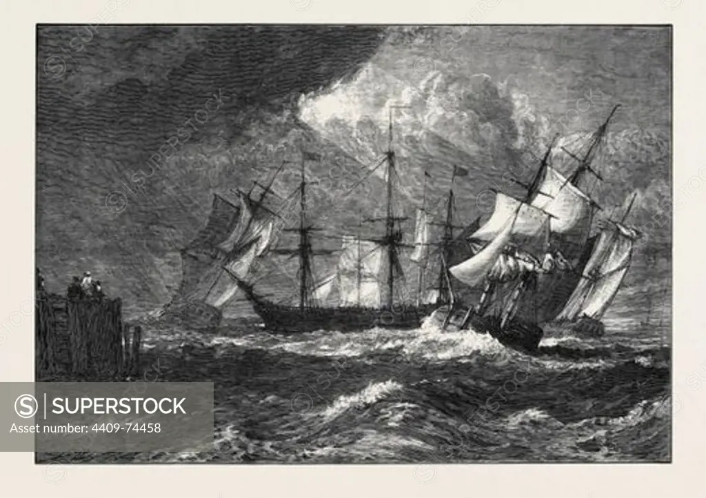 "SHIPPING," FROM TURNER'S LIBER STUDIORUM, 1873.